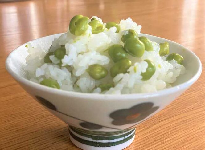 大同電鍋 豆ご飯の簡単レシピ えんどう豆の風味と甘